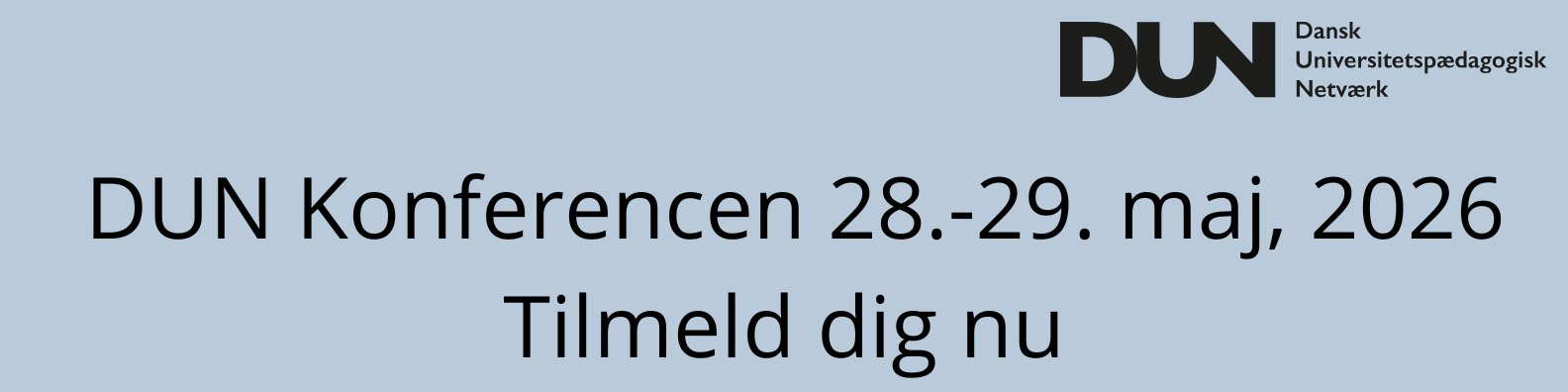 Tilmeldingen er åben